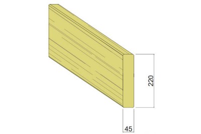 Bois d'Ossature Épicéa 45 x 220 mm
