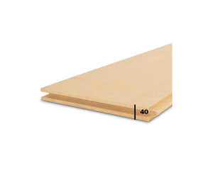 Panneau isolant pare-pluie et support d´enduit 40 mm