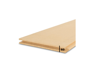 Panneau isolant pare-pluie et support d´enduit 60 mm