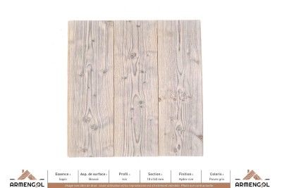 LAMBRIS ISIS Sapin Brossé - 18 mm x 160 mm