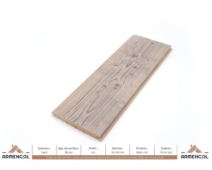 LAMBRIS ISIS Sapin Brossé - 18 mm x 160 mm