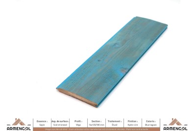 LAMBRIS DECO&GO SAPIN VEGA BLUE LAGOON - 16 mm x 135/180 mm