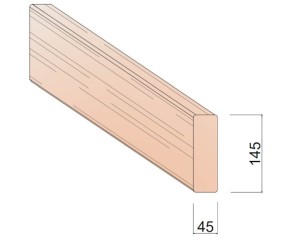 Bois d'Ossature Douglas 45 x 145 mm