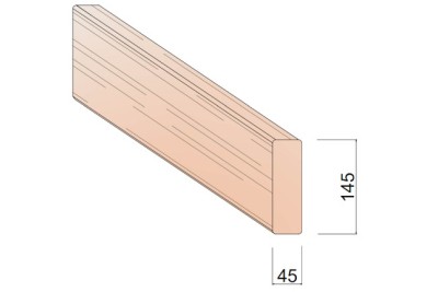 Bois d'Ossature Douglas 45 x 145 mm
