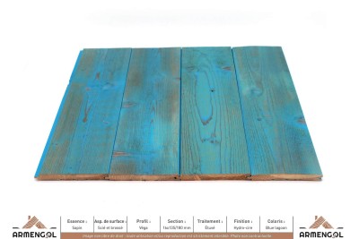 LAMBRIS DECO&GO SAPIN VEGA BLUE LAGOON - 16 mm x 135/180 mm