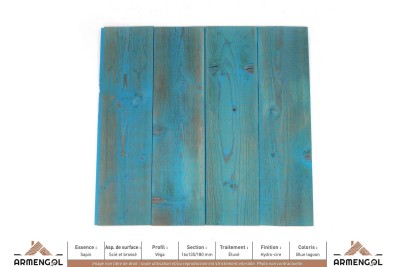 LAMBRIS DECO&GO SAPIN VEGA BLUE LAGOON - 16 mm x 135/180 mm