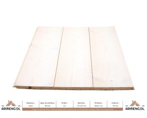 LAMBRIS ISIS SAPIN BROSSÉ HYDRO-CIRE CÉRUSÉ - 18 mm x 160 mm 2