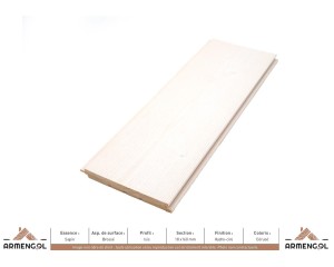 LAMBRIS ISIS SAPIN BROSSÉ HYDRO-CIRE CÉRUSÉ - 18 mm x 160 mm