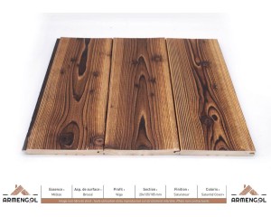 LAMBRIS VEGA MÉLÈZE BROSSÉ SATUROLD COVER+ - 20 mm x 135/185 mm 2