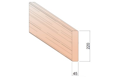 Bois d'Ossature Douglas 45 x 220 mm Bois d'Ossature Douglas 45 x 220 mm