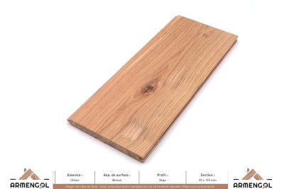 LAMBRIS VEGA CHÊNE BROSSÉ - 20 mm x 195 mm