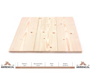 LAMBRIS VEGA SAPIN BROSSÉ - 20 mm x 185 mm 2