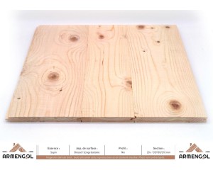 LAMBRIS NIX SAPIN BROSSÉ SCIAGE BATTANTE - 20 mm x 135/185/210 mm 2
