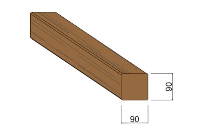 Bois d'Ossature Pin du Nord Rouge Autoclave 90 x 90 mm Bois d'Ossature Pin du Nord Rouge Autoclave 90 x 90 mm