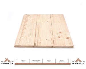 PARQUET MENKA SAPIN RABOTÉ - 20 mm x 140 mm 2