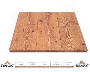 LAMBRIS VÉGA MÉLÈZE BROSSÉ ÉTUVÉ - 20 mm x 185 mm 2