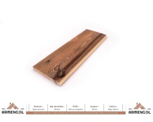 LAMBRIS SAPIN ET/OU PIN BROSSÉ RAINURE LANGUETTE PÉPÉ MARCEL - 20 mm