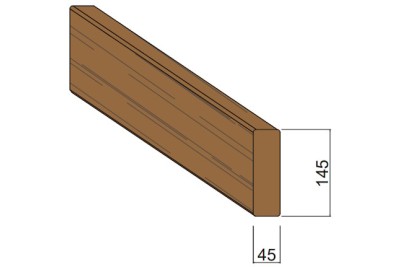 Bois d'Ossature Pin du Nord Rouge Autoclave 45 x 145 mm Bois d'Ossature Pin du Nord Rouge Autoclave 45 x 145 mm