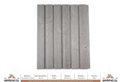 BARDAGE PIN (THERMO-TRAITÉ) BROSSÉ DIABLO SATURATEUR BERYL - 26 mm x 135 mm BARDAGE PIN (THERMO-TRAITÉ) BROSSÉ DIABLO SATURATEUR BERYL - 26 mm x 135 mm