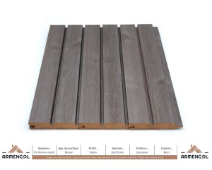 BARDAGE PIN (THERMO-TRAITÉ) BROSSÉ DIABLO SATURATEUR BERYL - 26 mm x 135 mm 2