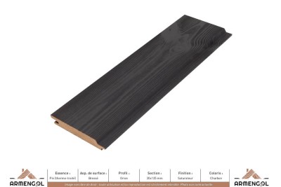 BARDAGE PIN (THERMO-TRAITÉ) BROSSÉ ORION SATURATEUR CHARBON - 20 mm x 125 mm BARDAGE PIN (THERMO-TRAITÉ) BROSSÉ ORION SATURATEUR CHARBON - 20 mm x 125 mm