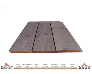 BARDAGE PIN DU NORD BROSSÉ PHÉNIX THERMO FONCÉ SATURATEUR BÉRYL - 20 mm x 135 mm 2