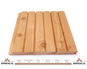 BARDAGE DOUGLAS BROSSÉ ALGA SATURATEUR AMBRE - 26 mm x 125 mm 2