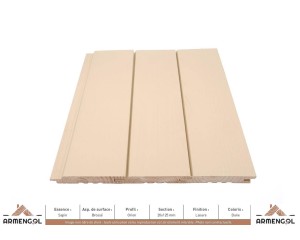 BARDAGE SAPIN BROSSÉ ORION LASURE DUNE - 20 mm x 125 mm 2