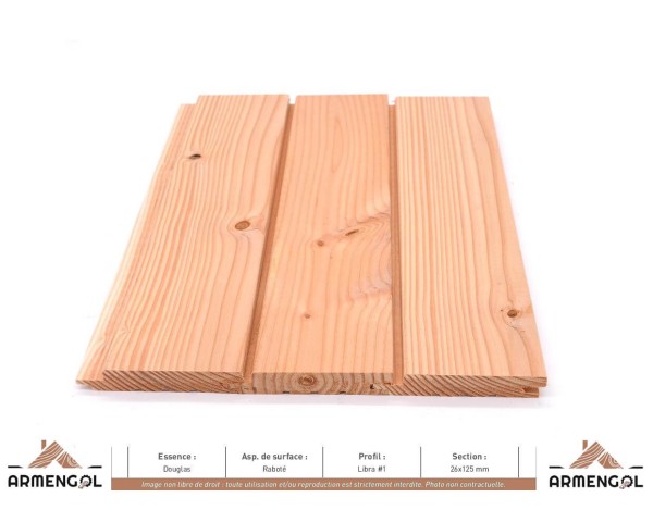 BARDAGE DOUGLAS RABOTÉ LIBRA 1 - 26 mm x 125 mm