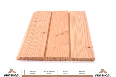 BARDAGE DOUGLAS RABOTÉ LIBRA 1 - 26 mm x 125 mm