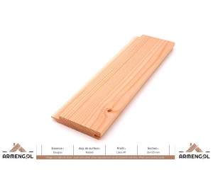 BARDAGE DOUGLAS RABOTÉ LIBRA 1 - 26 mm x 125 mm