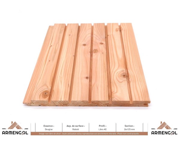 BARDAGE DOUGLAS RABOTÉ LIBRA 2 - 26 mm x 125 mm