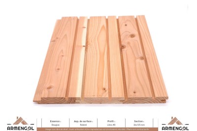 BARDAGE DOUGLAS RABOTÉ LIBRA 3 - 26 mm x 125 mm