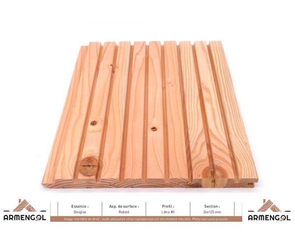BARDAGE DOUGLAS RABOTÉ LIBRA 5 - 26 mm x 125 mm