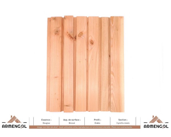 BARDAGE DOUGLAS BROSSÉ DIABLO - 26 mm x 135 mm