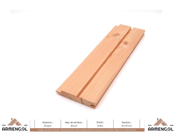 BARDAGE DOUGLAS BROSSÉ DIABLO - 26 mm x 135 mm