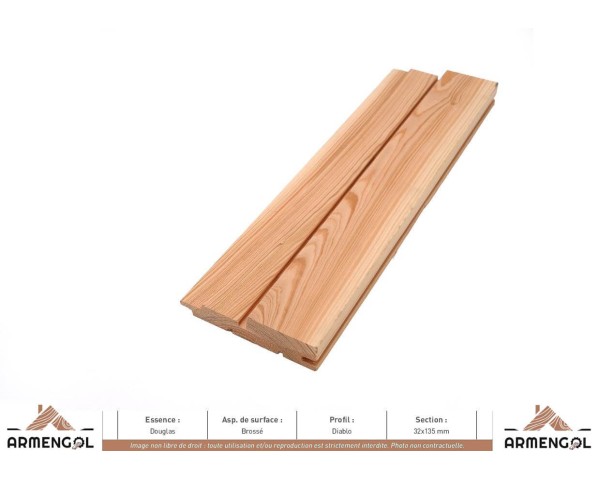 BARDAGE DOUGLAS BROSSÉ DIABLO - 26 mm x 135 mm