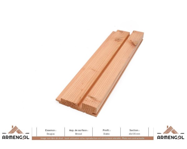BARDAGE DOUGLAS BROSSÉ DIABLO - 26 mm x 135 mm