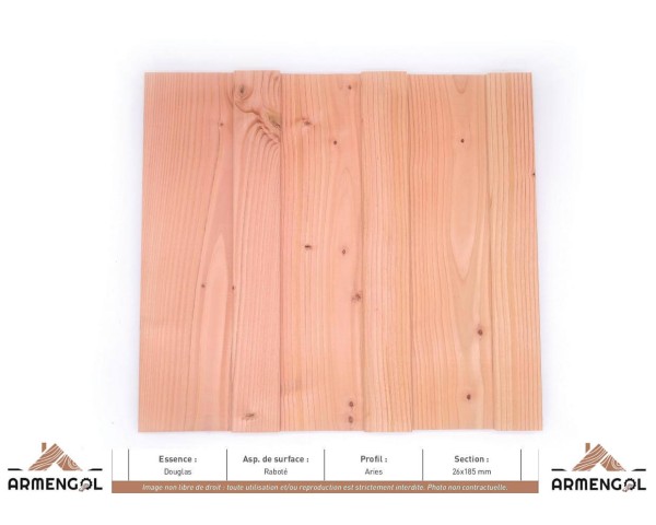 BARDAGE DOUGLAS RABOTÉ ARIES - 26 mm x 185 mm