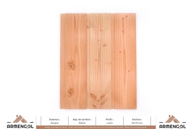 BARDAGE DOUGLAS RABOTÉ LUNÉA - 20 mm x 135 mm