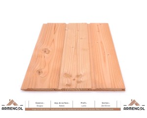 BARDAGE DOUGLAS RABOTÉ LUNÉA - 20 mm x 135 mm 2