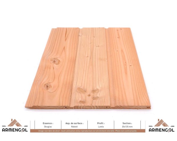 BARDAGE DOUGLAS RABOTÉ LUNÉA - 20 mm x 135 mm