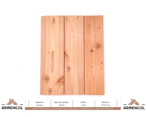 BARDAGE DOUGLAS RABOTÉ ORION - 20 mm x 125 mm