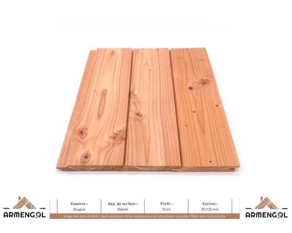 BARDAGE DOUGLAS RABOTÉ ORION - 20 mm x 125 mm