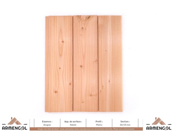 BARDAGE DOUGLAS RABOTÉ PHÉNIX - 20 mm x 135 mm