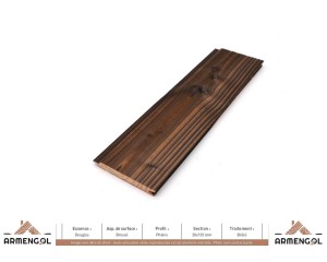 BARDAGE DOUGLAS BROSSÉ PHÉNIX BRÛLÉ CARBONFIX - 20 mm x 135 mm