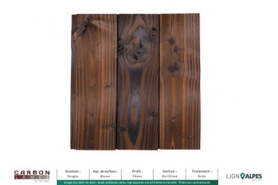 BARDAGE DOUGLAS BROSSÉ PHÉNIX BRÛLÉ CARBONFIX - 20 mm x 135 mm