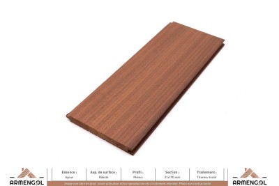 BARDAGE AYOUS RABOTÉ PHÉNIX THERMO-TRAITÉ - 21 mm x 190 mm