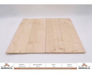 LAMBRIS SAPIN DU NORD RABOTÉ VÉGA - 12 mm x 140 mm 2
