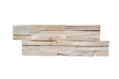 REVETEMENT MURAL MURMURE MERANTI HERMINE - 140 mm x 495 mm